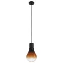 Lámpara Colgante Eglo Chasely Cristal Negro Caramelo 1xE27