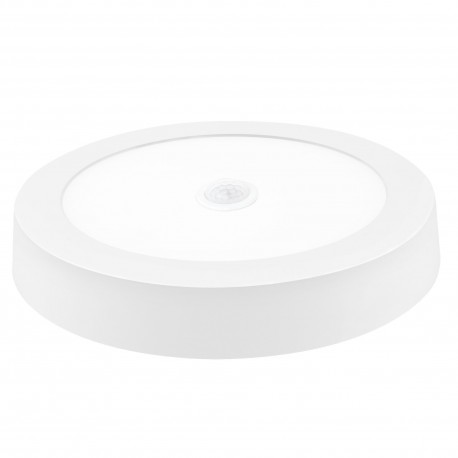 DOWNLIGHT LED SUPERFICIE REDONDO CON SENSOR BLANCO 18W LUZ NEUTRA