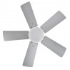 Ventilateur de plafond Fabrilamp Marta DC Pales en nickel Rev. Hêtre/Argent