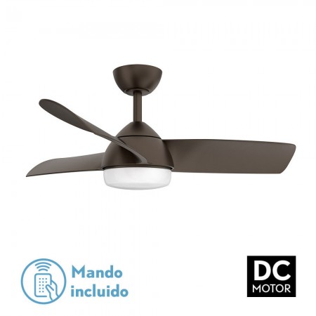 Ventilador de Techo Fabrilamp Haur Marrón 107cm 3 Palas