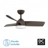 Ventilador de Techo Fabrilamp Haur Marrón 107cm 3 Palas