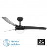 Ventilador de Techo Fabrilamp Kusi Negro 107 cm 3 Palas 2xE27