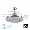 Ventilador de Techo Fabrilamp Auger Níquel Retráctil 4 Aspas Ø108cm