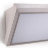 Aplique de Pared Exterior For Lights SAMPER Gris IP65