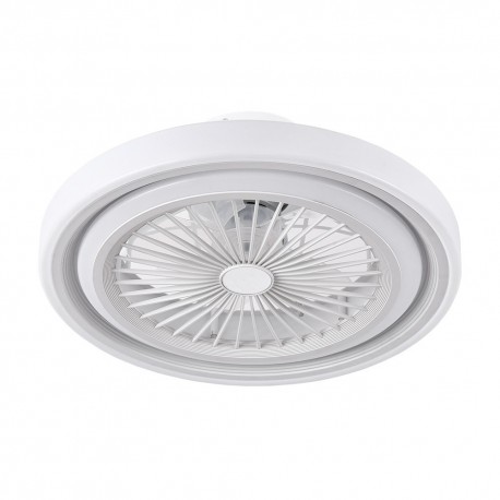 Ventilador de Techo Fabrilamp Rok Blanco LED 80W CCT con Mando