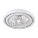 Ventilador de Techo Fabrilamp Rok Blanco LED 80W CCT con Mando