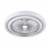 Ventilador de Techo Fabrilamp Rok Plata LED 80W CCT con Mando