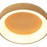 Elegant Plafón Redondo Madera 45cm Led con mando iluminación inteligente circadiana