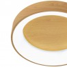 Elegant Plafón Redondo Madera 45cm Led con mando iluminación inteligente circadiana