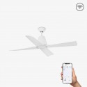 Ventilateur de plafond FARO Typhoon 130cm Blanc DC Ip44 Pas de Lumière Ventilateur Intelligent