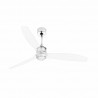 Ventilador de Techo Faro Just Fan 128cm Cromo/Transparentes con luz