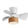 Ventilador de Techo LED Jueric Fly Blanco/Madera Motor DC Bluetooth