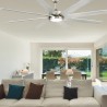 Faro Century Ventilateur de Plafond 165cm Nickel/Gris Led 15W 3000K Smart Fan