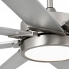 Faro Century Ventilateur de Plafond 165cm Nickel/Gris Led 15W 3000K Smart Fan