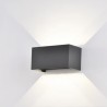 Aplique de Pared Exterior LED Mantra Davos Gris Oscuro 24W 3000k IP54