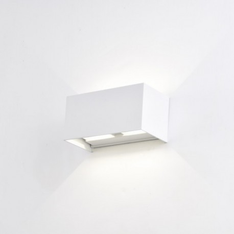 Aplique de Pared Exterior LED Mantra Davos Blanco Arena 24W 3000k IP54