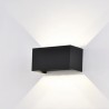 Aplique de Pared Exterior LED Mantra Davos Negro 24W 3000k IP54