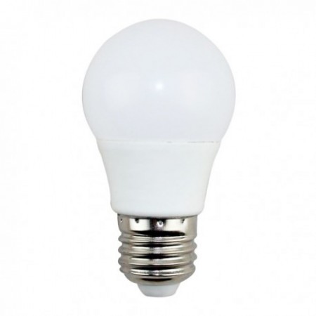 BOMBILLA ESFERICA LED 7W E-27 LUZ CALIDA 3000k 560lm