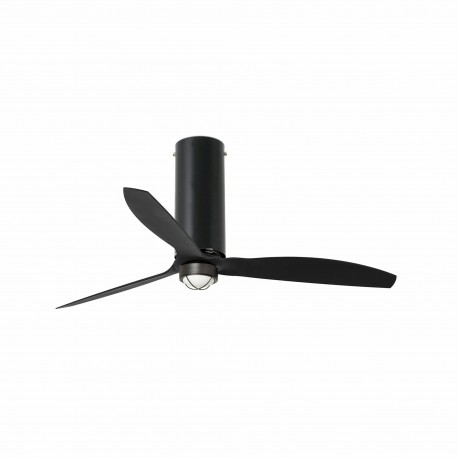 Ventilador de Techo Faro Tube Fan DC 128cm Negro Mate Con luz