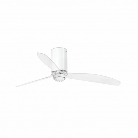 Ventilador de Techo Faro Mini Tube Fan DC 128cm Blanco Brillo Con luz