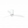 Ventilador de Techo Faro Mini Tube Fan DC 128cm Blanco Brillo Con luz