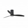 Ventilador de Techo Faro Mini Tube Fan DC 128cm Negro/Negro Con luz