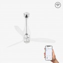 Ventilador de Techo Faro Eterfan DC 128cm Transparente Con Luz Smart Fan