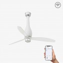 Ventilador de Techo Faro Eterfan DC 128cm Blanco Mate Con Luz Smart Fan