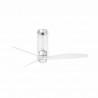 Ventilador de Techo Faro Tube Fan DC 128cm Transparente Con luz Smart Fan