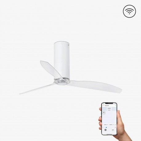 Ventilador de Techo Faro Tube Fan 128cm Blanco Brillo Smart Fan