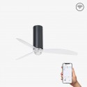 Ventilador de Techo Faro Tube Fan DC 128cm Negro Brillo Con luz Smart Fan