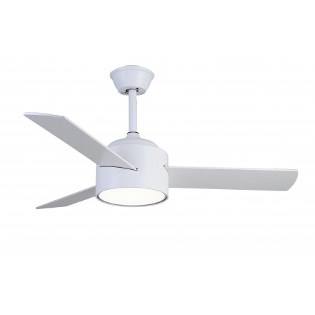 Ventilador de Techo LED Jueric Carpi DC 107cm Blanco Aspas Blanco/Haya