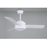 Ventilador de Techo LED Jueric Carpi DC 107cm Blanco Aspas Blanco/Haya