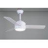 Ventilador de Techo LED Jueric Carpi DC 107cm Blanco Aspas Blanco/Haya