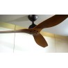 Ventilador de Techo Martec Malibu DC Negro/Bamboo 132cm sin Luz