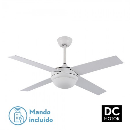 Ventilador de Techo Fabrilamp Ciro DC Blanco 117cm Palas Blanco/Haya