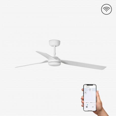 Ventilador de Techo Faro Punt 132cm Blanco Smart Fan Sin Luz