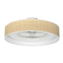 Plafón de Techo Ventilador Fabrilamp Jerte Blanco/Natural