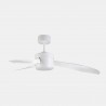 Ventilador de Techo Exterior LEDS C4 Tramuntana DC Blanco/Transparente IP44