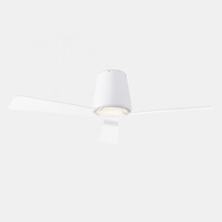 Ventilador de Techo Exterior LEDS C4 Garbí DC Blanco/Transparente IP44