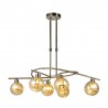 Suspension Fabrilamp Varanasi 6xG9 Cuir