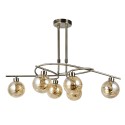 Suspension Fabrilamp Varanasi 6xG9 Cuir