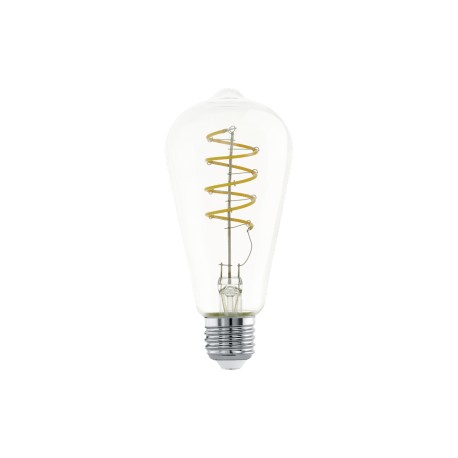 Bombilla E27 Pera LED Filamento transparente 4.5W Ø 64mm