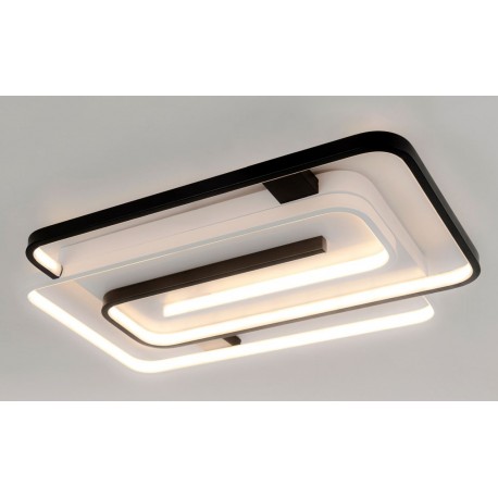 Plafón LED de Techo Zatanna Blanco y Negro 2x45W Regulable