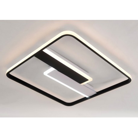 Plafón LED de Techo Thor Blanco y Negro 2x35W Regulable