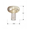 Lámpara de Sobremesa LED Schuller Fungi mármol blanco 1xE27