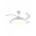 Ventilador de Techo Led Retractil Atlanta Motor DC Blanco