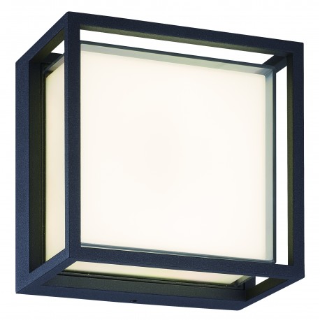 Aplique/Plafón Exterior LED Mantra Chamonix Gris Oscuro 9W 16.8cm IP65