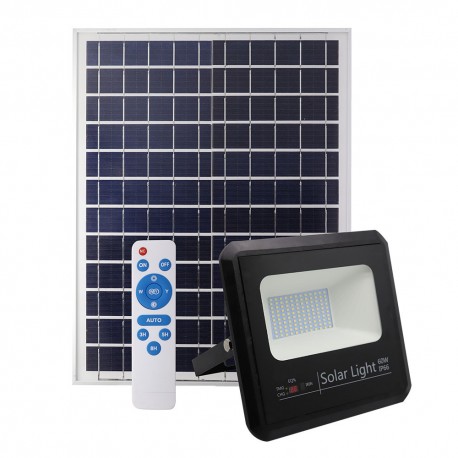 Proyector Solar Fabrilamp Malaquita Negro 60W 6500K IP65