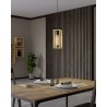 Suspension Eglo Nafferton bois noir 1xE27